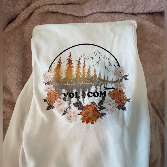 White Volcom Hoodie - Picture 2 of 3
